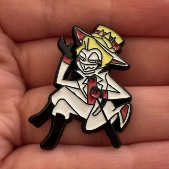 Hazbin Hotel Lucifer Morningstar Enamel Pin - Picture 7 of 8